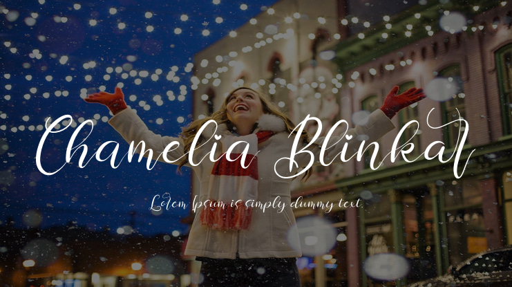 Chamelia Blinkar Font
