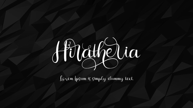 Hiratheria Font