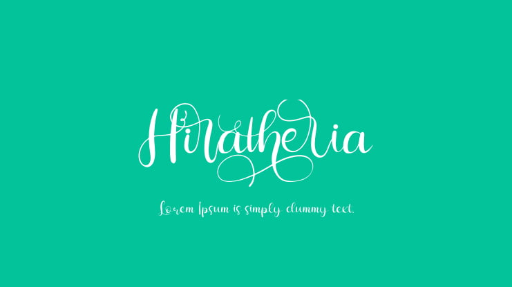 Hiratheria Font