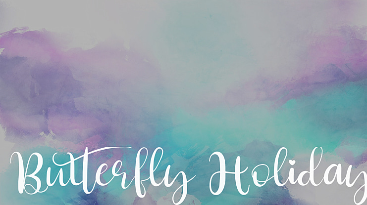 Butterfly Holiday Font