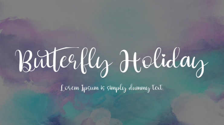 Butterfly Holiday Font