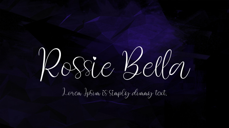 Rossie Bella Font