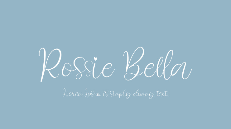 Rossie Bella Font