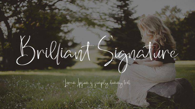 Brilliant Signature Font