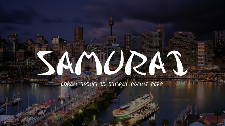Samurai Font