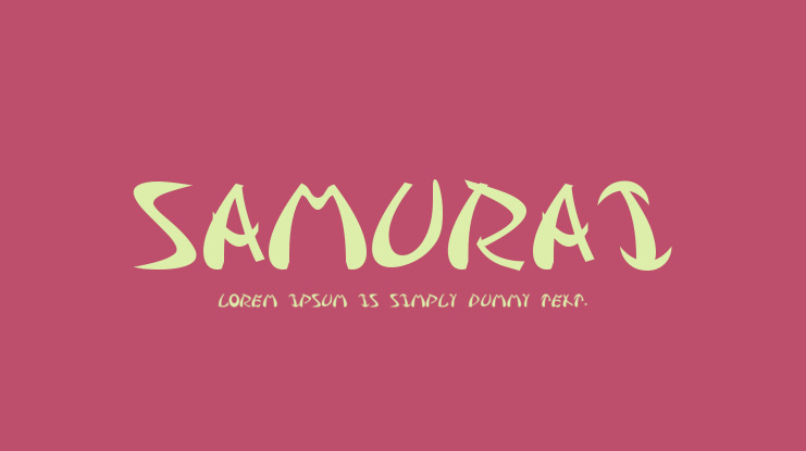Samurai Font