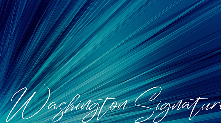Washington Signature Font