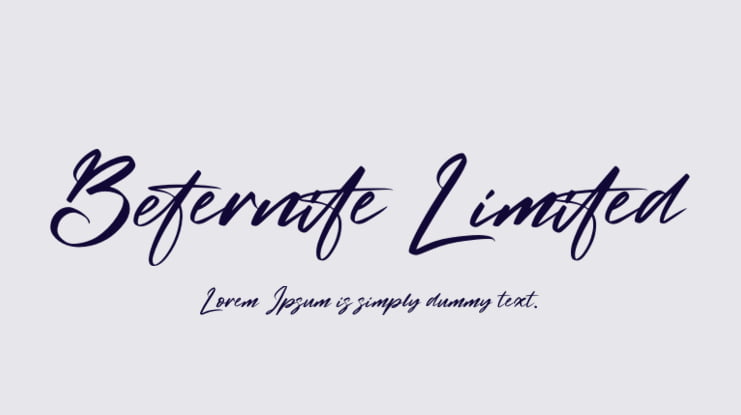 Beternite Limited Font