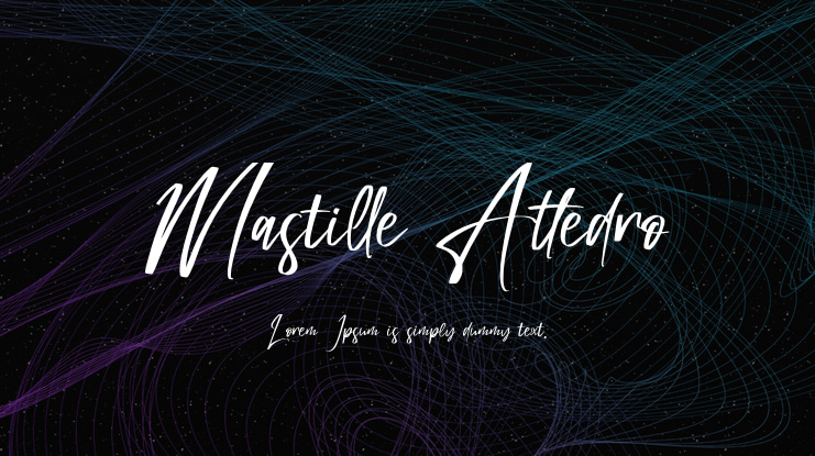 Mastille Attedro Font