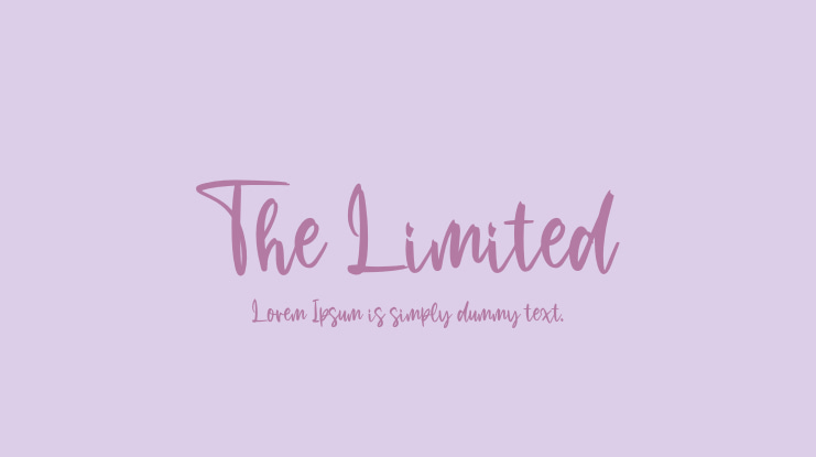 The Limited Font