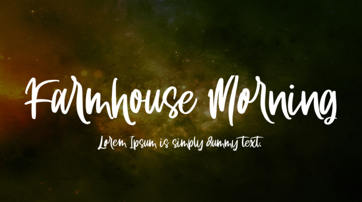 Farmhouse Morning Font