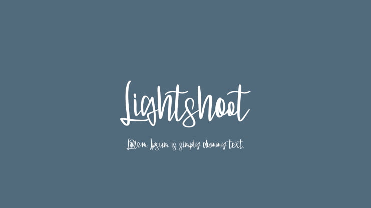 Lightshoot Font