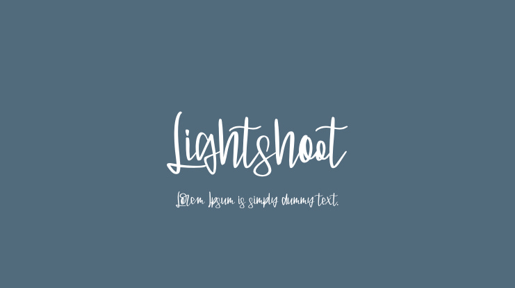 Lightshoot Font