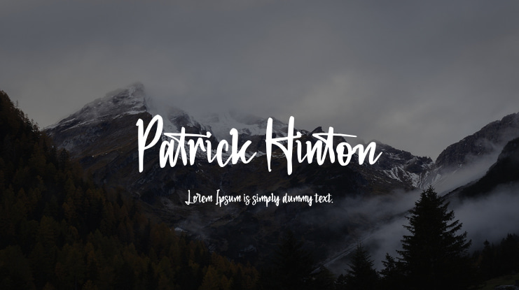 Patrick Hinton Font