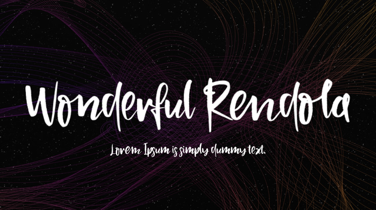 Wonderful Rendola Font