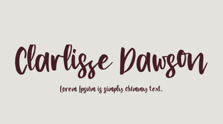 Clarlisse Dawson Font