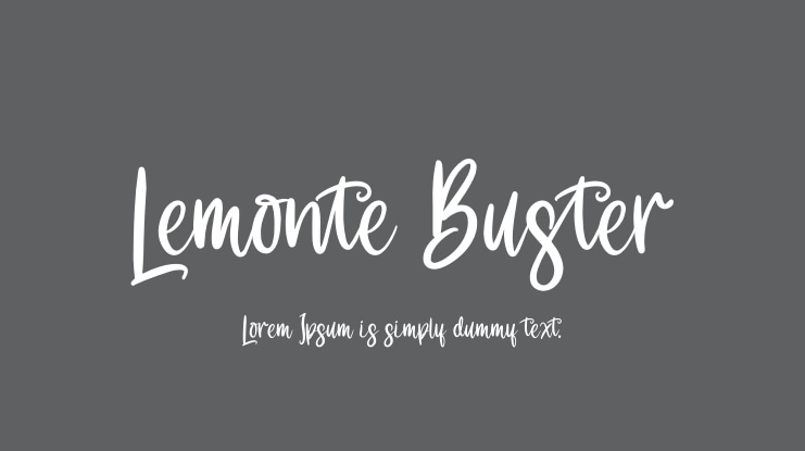Lemonte Buster Font