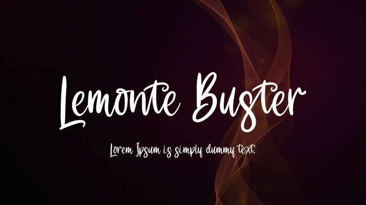 Lemonte Buster Font