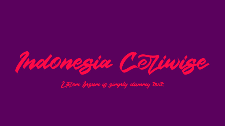 Indonesia Ceriwise Font