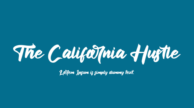 The California Hustle Font