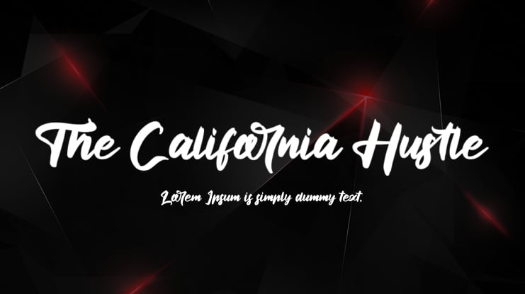 The California Hustle Font