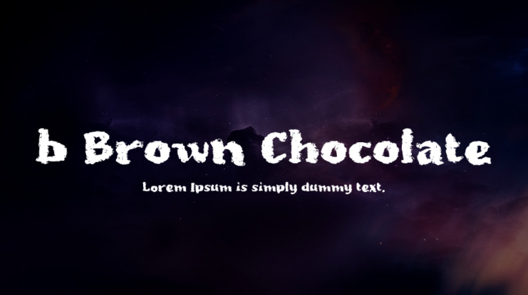 b Brown Chocolate Font