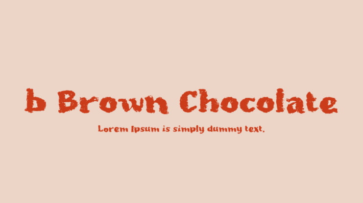 b Brown Chocolate Font