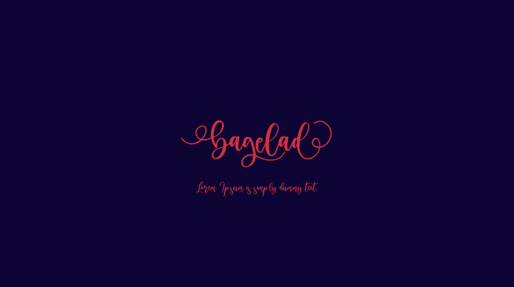 bagelad Font