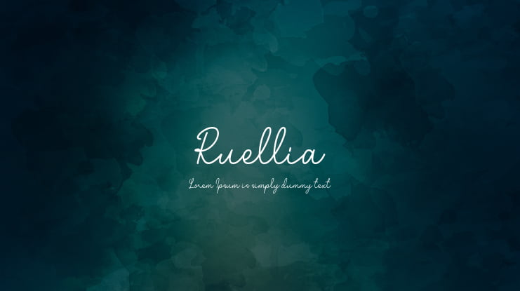 Ruellia Font