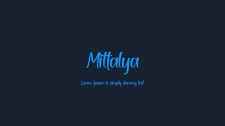 Mittalya Font