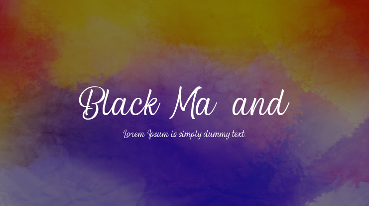 Black Matland Font