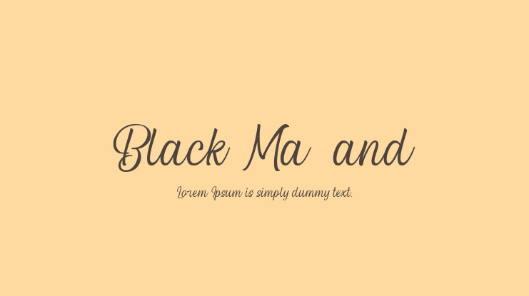 Black Matland Font