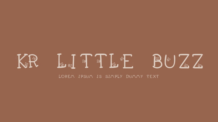 KR Little Buzz Font