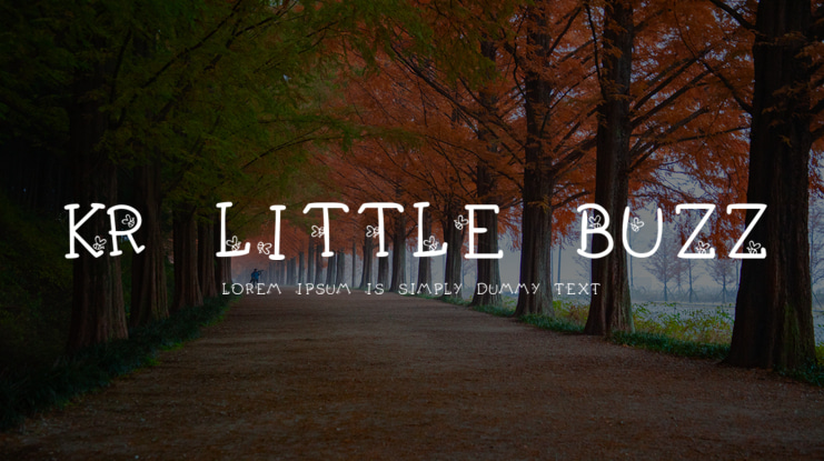 KR Little Buzz Font