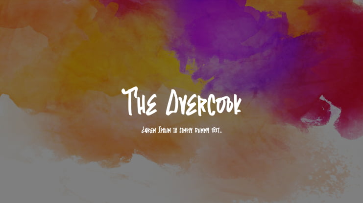 The Overcook Font Family