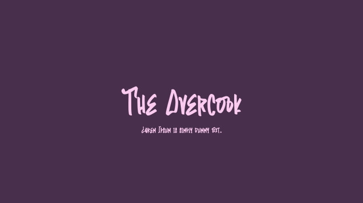 The Overcook Font Family