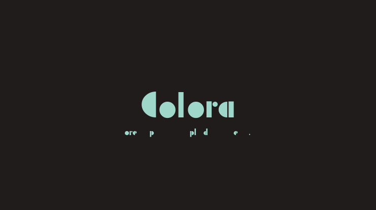 Colora Font