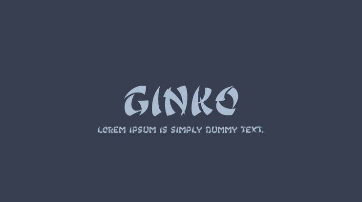 Ginko Font