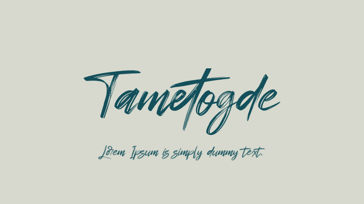 Tametogde Font