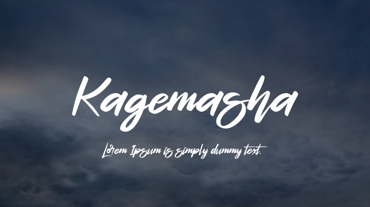 Kagemasha Font