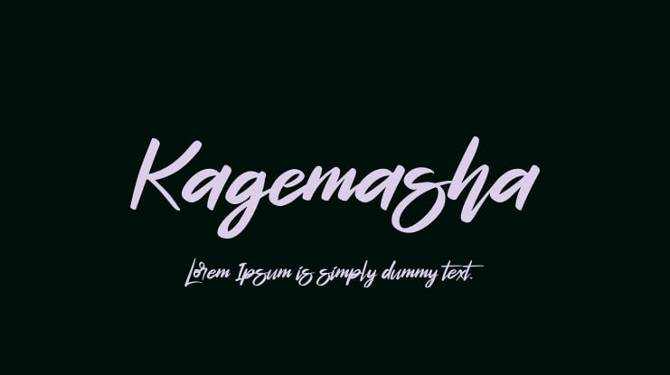 Kagemasha Font