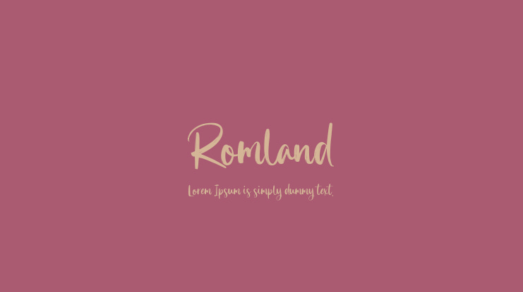 Romland Font