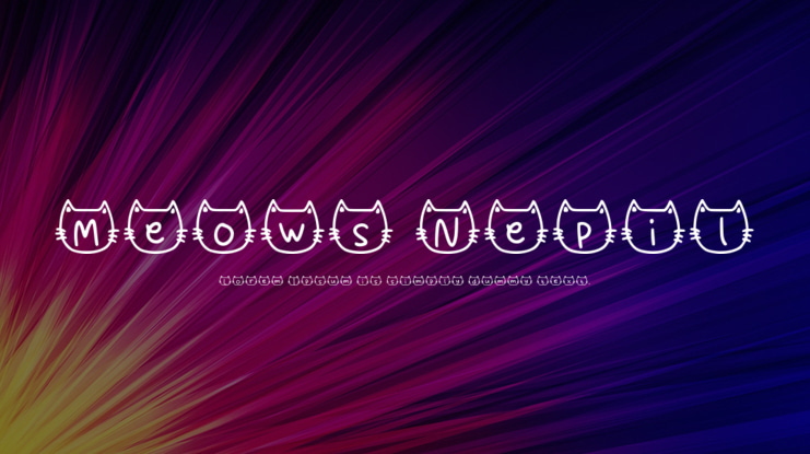 Meows Nepil Font