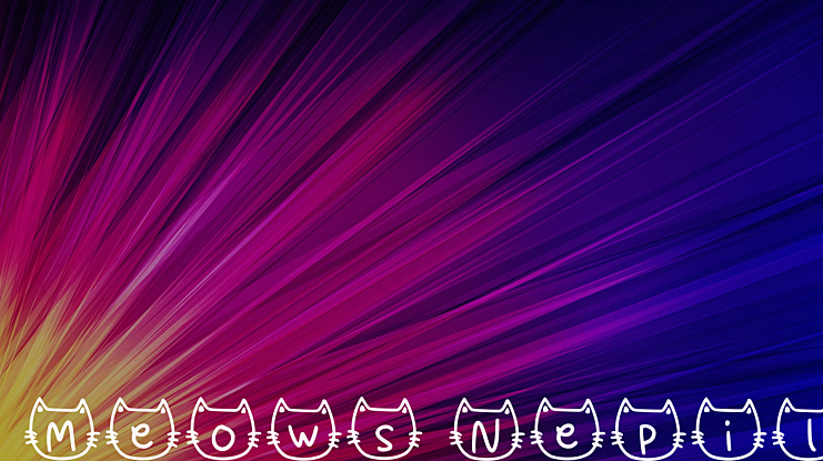 Meows Nepil Font