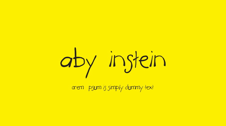 BabyEinstein9 Font