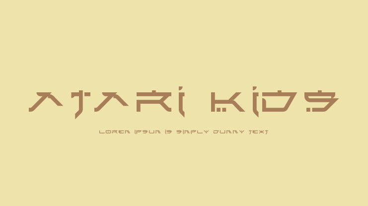 Atari Kids Font