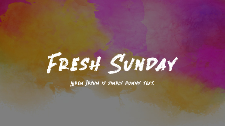 Fresh Sunday Font