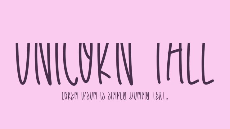 Unicorn Tall Font