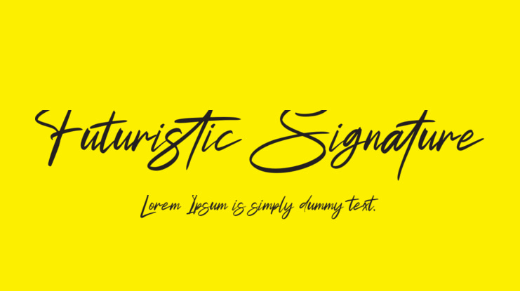 Futuristic Signature Font