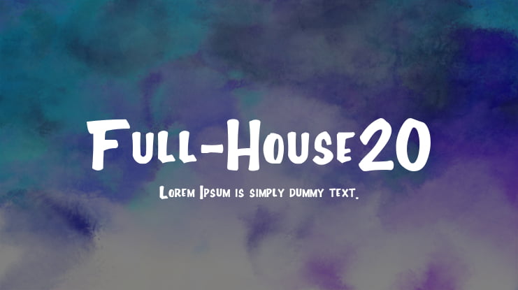 Full-House20 Font